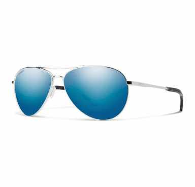 Smith Optics Langley 2 Sunglasses ChromaPop Polarized Blue Mirror - Silver Frame
