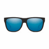 Smith Optics Lowdown 2 Sunglasses ChromaPop Polarized Blue Mirror - Matte Black Frame