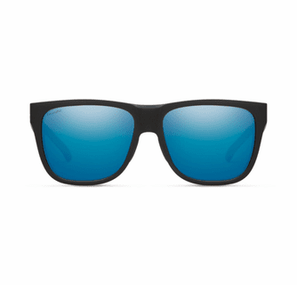 Smith Optics Lowdown 2 Sunglasses ChromaPop Polarized Blue Mirror - Matte Black Frame