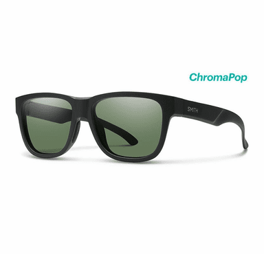 Smith Optics Lowdown Slim 2 Sunglasses Chromapop Polarized Gray Green - Matte Black Frame