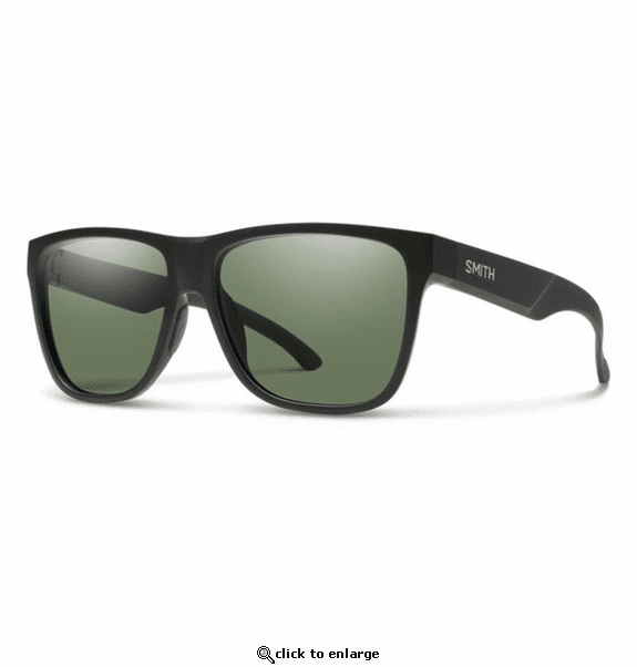 Smith Optics Lowdown XL 2 Sunglasses ChromaPop Gray Green - Matte Black Frame