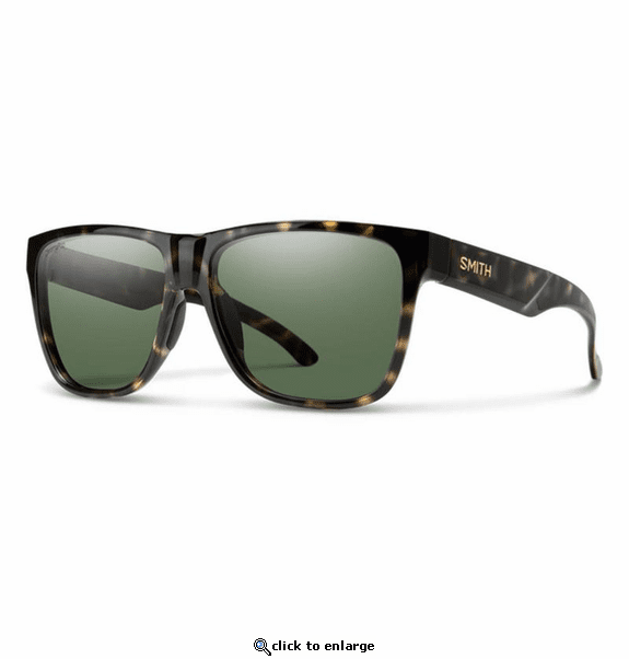 Smith Optics Lowdown XL 2 Sunglasses ChromaPop Polarized Gray Green - Vintage Tortoise Frame