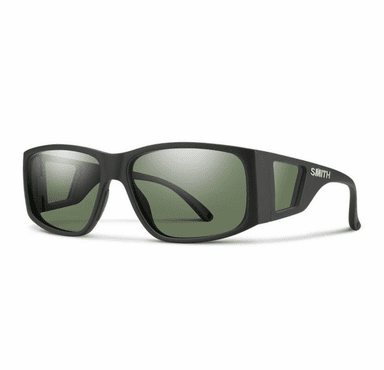 Smith Optics Monroe Peak Sunglasses ChromaPop Polarized Gray Green - Matte Black Frame
