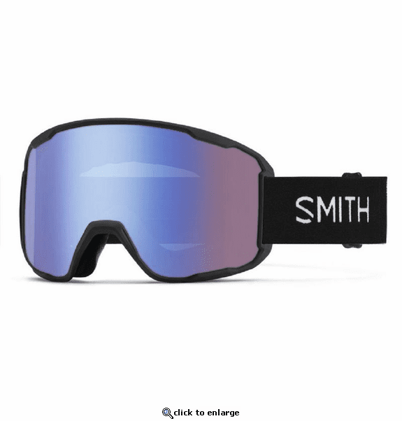 Smith Optics Preview Goggles ChromaPop Storm Blue Sensor Mirror - Black Frame