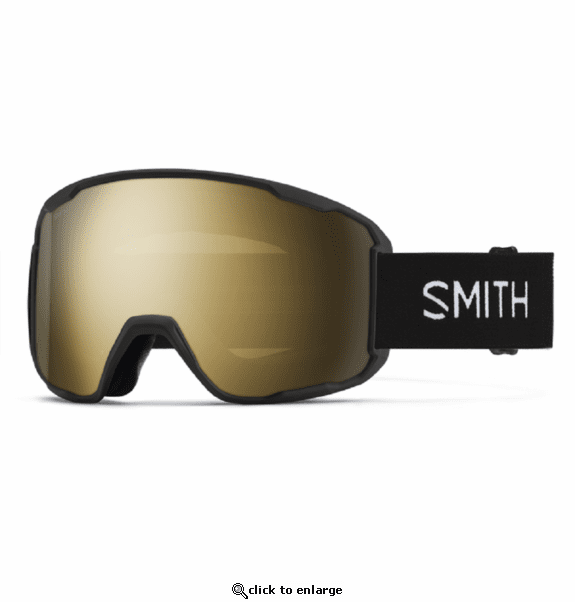 Smith Optics Preview Goggles ChromaPop Sun Black Gold Mirror - Black Frame