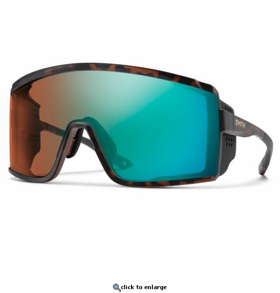 Smith Optics Pursuit Sunglasses ChromaPop Glacier Photochromic Copper Opal - Matte Tortoise Frame