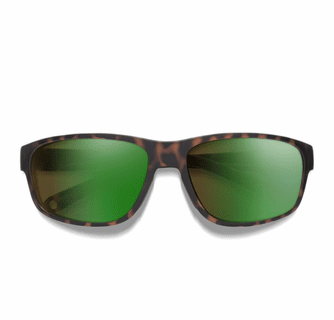 Smith Optics Redding 2 Sunglasses ChromaPop Glass Polarchromic Brown Green - Matte Tortoise Frame