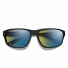 Smith Optics Redding 2 Sunglasses ChromaPop Glass Polarchromic Yellow Blue - Matte Black Frame