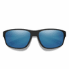 Smith Optics Redding 2 Sunglasses ChromaPop Glass Polarized Blue Mirror - Matte Black Frame