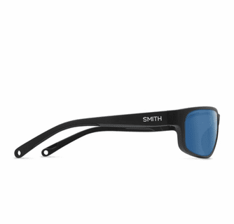 Smith Optics Redding 2 Sunglasses ChromaPop Glass Polarized Blue Mirror - Matte Black Frame