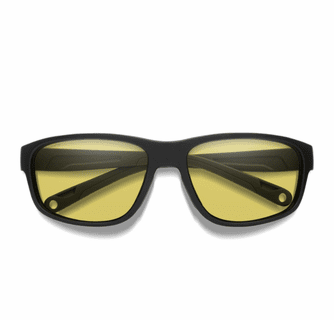 Smith Optics Redding 2 Sunglasses ChromaPop Glass Polarized Low Light Yellow - Matte Black Frame