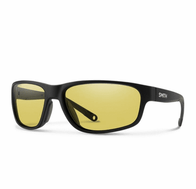 Smith Optics Redding 2 Sunglasses ChromaPop Glass Polarized Low Light Yellow - Matte Black Frame