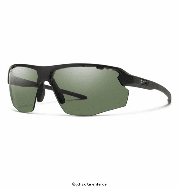 Smith Optics Resolve Sunglasses ChromaPop Polarized Gray Green - Matte Black Frame