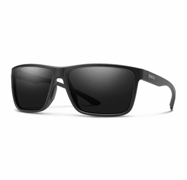 Smith Optics Riptide Sunglasses ChromaPop Glass Polarized Black Mirror - Matte Black Frame