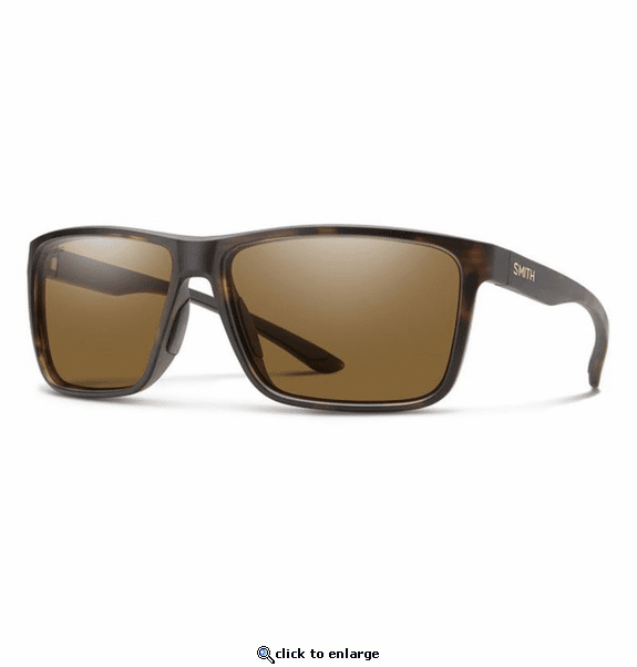 Smith Optics Riptide Sunglasses ChromaPop Polarized Brown - Matte Tortoise Frame