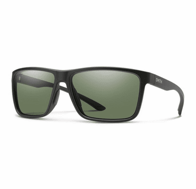 Smith Optics Riptide Sunglasses ChromaPop Polarized Gray Green - Matte Black Frame