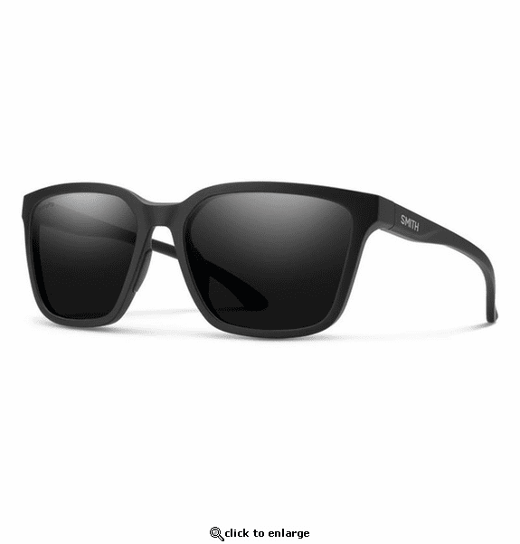 Smith Optics Shoutout Sunglasses ChromaPop Polarized Black - Matte Black Frame
