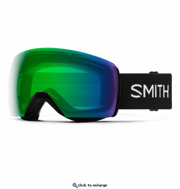 Smith Optics Skyline XL Goggles Chromapop Everyday Green Mirror - Black Frame