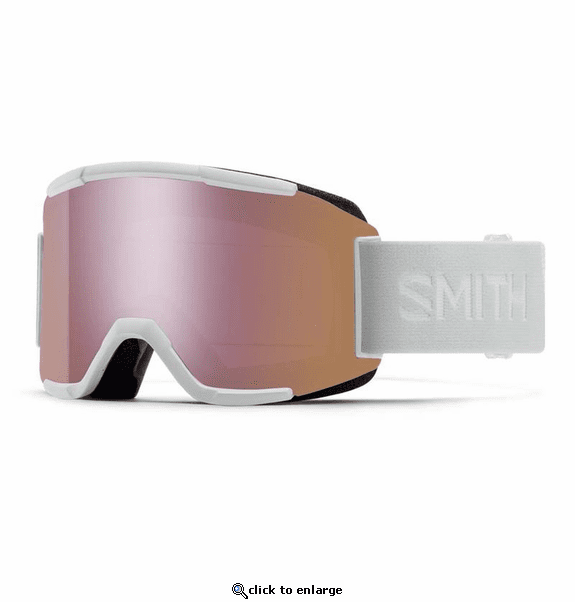 Smith Optics Squad Goggles Chromapop Everyday Rose Gold Mirror - White Vapor Frame