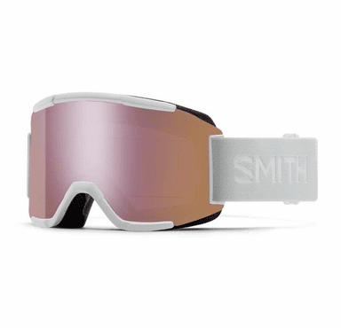 Smith Optics Squad Goggles Chromapop Everyday Rose Gold Mirror - White Vapor Frame