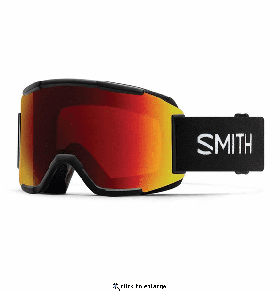 Smith Optics Squad Goggles Chromapop Sun Red Mirror - Black Frame