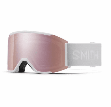 Smith Optics Squad MAG Goggles ChromaPop Everyday Rose Gold Mirror - White Vapor Frame