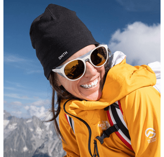 Smith Optics Venture Sunglasses ChromaPop Glacier Photochromic Copper Gold Mirror - Matte Bone Frame