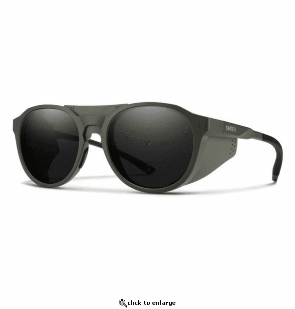 Smith Optics Venture Sunglasses ChromaPop Polarized Black - Matte Moss Frame