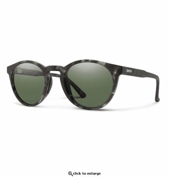 Smith Optics Westward Sunglasses ChromaPop Polarized Gray Green - Matte Gray Tortoise Frame