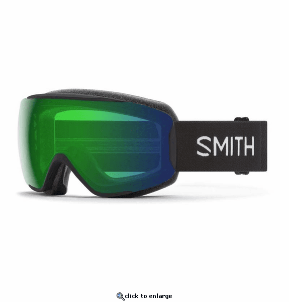 Smith Optics Women's Moment Goggles ChromaPop Everyday Green Mirror - Black Frame