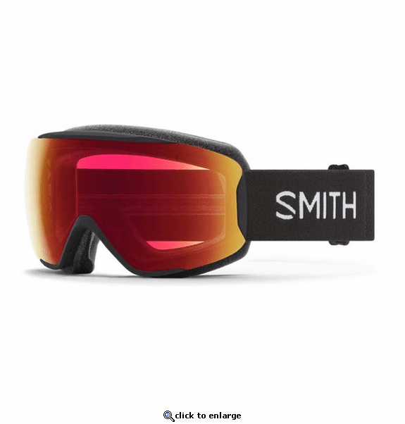 Smith Optics Women's Moment Goggles ChromaPop Photochromic Red Mirror - Black Frame