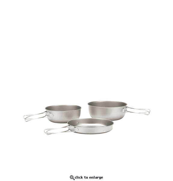 Snow Peak 3 Piece Titanium Cookset