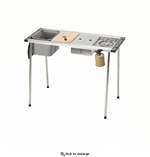 Snow Peak Iron Grill Table Camp Kitchen Starter Set
