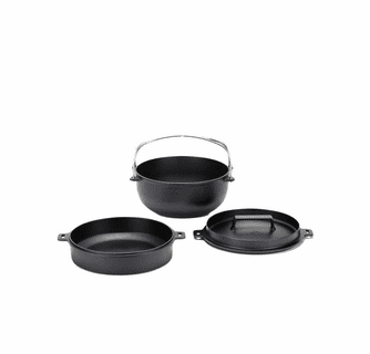 Snow Peak Japanese Cast Iron Dutch Oven - 26cm