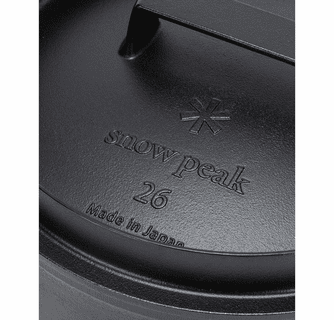 Snow Peak Japanese Cast Iron Dutch Oven - 26cm