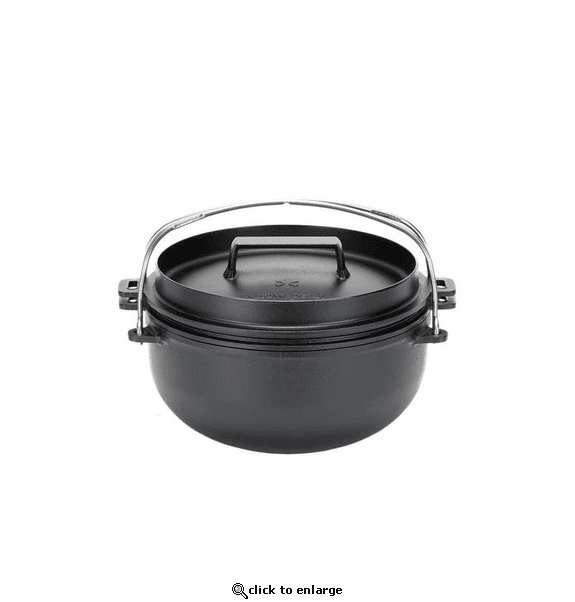 Snow Peak Japanese Cast Iron Dutch Oven - 26cm
