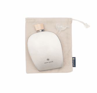 Snow Peak Titanium Flask in 8.4 oz