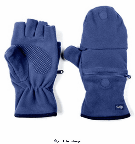 Sprigs Multi-Mitt Fleece Fingerless Gloves (Grey)