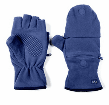 Sprigs Multi-Mitt Fleece Fingerless Gloves (Grey)