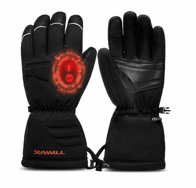 Sun Will Unisex Electric Rechargeable Heated Gloves for Cycling, Motorcycle & Skiing (Size M)