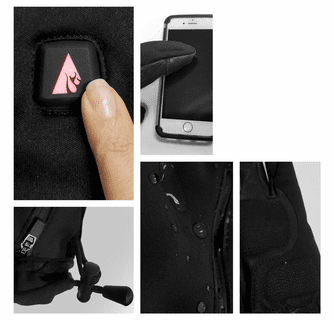 Temp360 5V Men's Battery Heated Snow Gloves