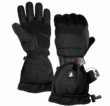 Temp360 5V Men's Battery Heated Snow Gloves