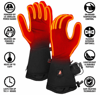 Temp360 5V Men's Heated Glove Liners