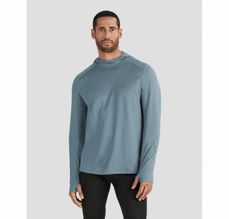 Terramar Men's Ventilator Long Sleeve Performance Hoodie