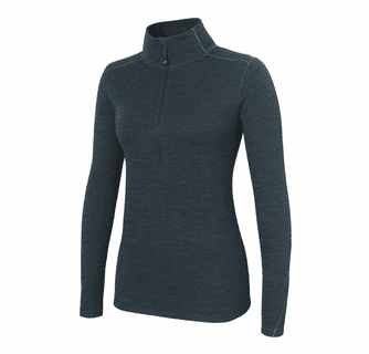 Terramar Women's Thermawool 4.0 Half Zip Pullover (Grey S)