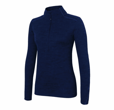 Terramar Women's Thermawool 4.0 Half Zip Pullover (Grey S)