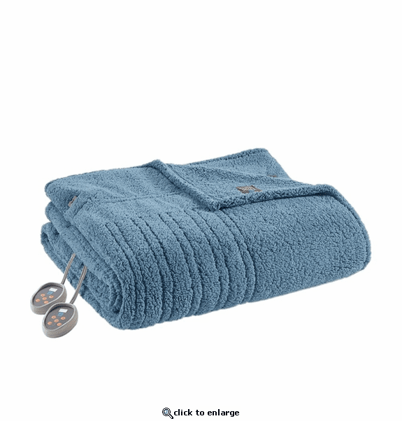 True North by Sleep Philosophy Heated Sherpa Blanket - Twin