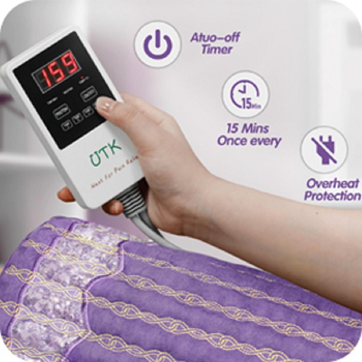 UTK Amethyst Far Infrared Heating Pad for Back Pain Relief 24'' x 59'' My Cooling Store