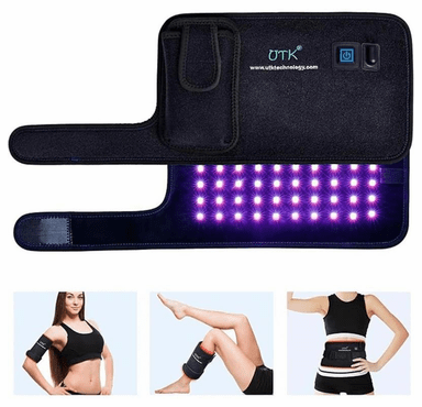 UTK Blue and Red Infrared Light Therapy Wrap Pad for Body - 8"x13"