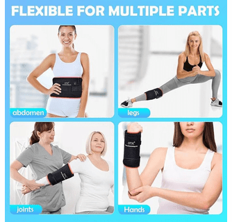 UTK Blue and Red Infrared Light Therapy Wrap Pad for Body - 8"x13"